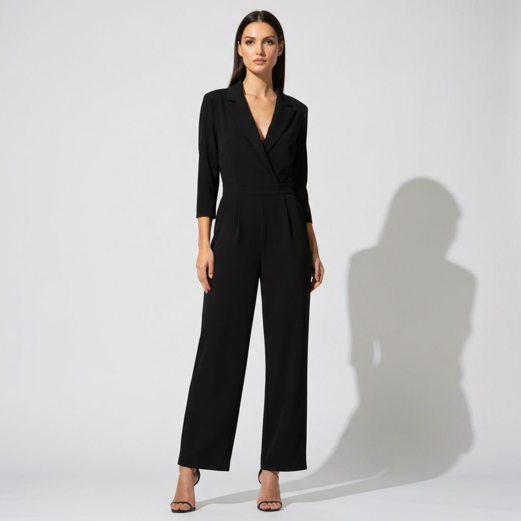 Black Contrast Jumpsuit